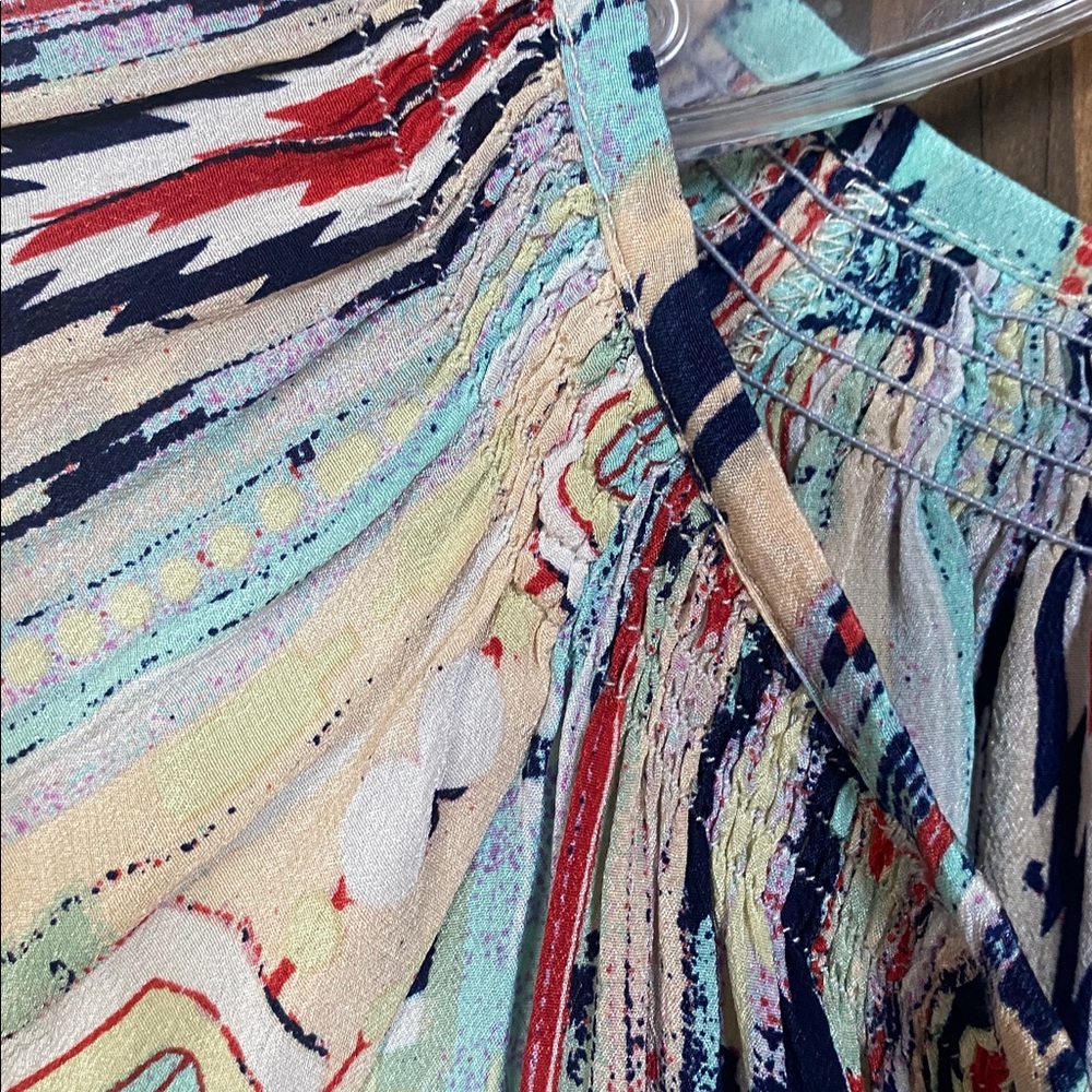 Tucker Multicolor Patterned Mini Dress - Picture 5 of 5